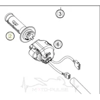 Ручка газа E-gas KTM 690 SMC 76502110000